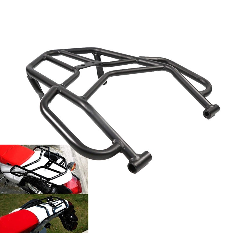 AW AUTO WORLD COPART Motorcycle Rear Luggage Rack with Hand Grip Rail Bar for Honda CRF250L CRF250M CRF250 Rally 2012-2019 (Black) - Image 2